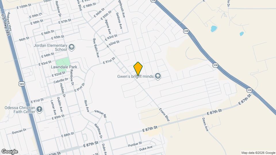 1028 E 90th St Map and Location Details