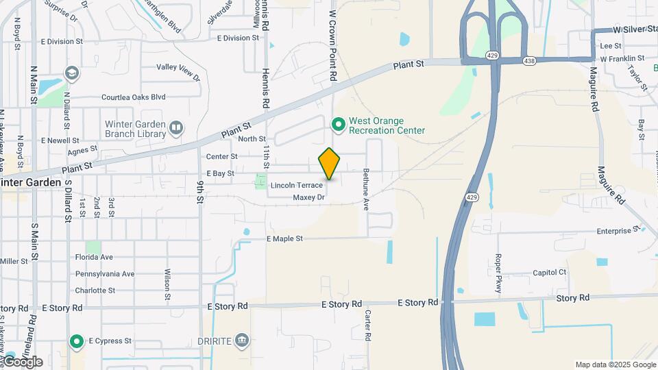 1192 Maxey Dr Map and Location Details