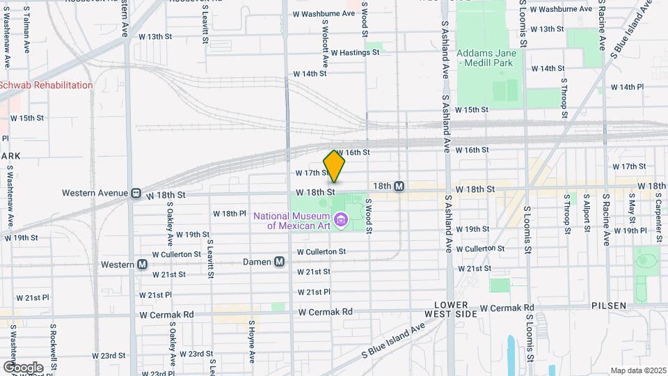 1854 W 18th St Map and Location Details