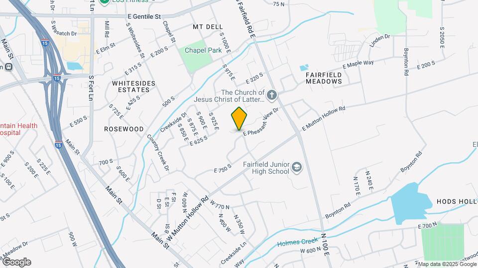 1075 E Pheasant View Dr Mapa y Detalles de la Ubicación