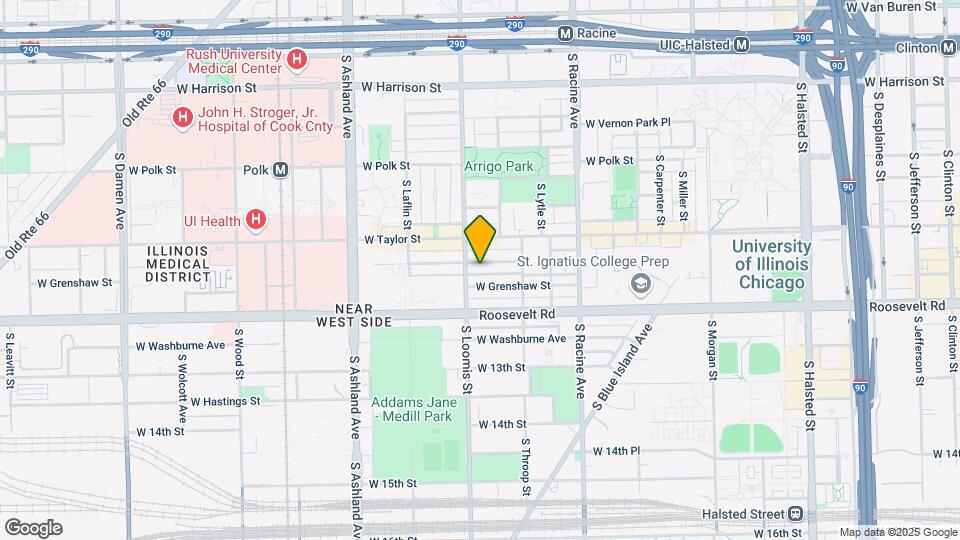 1347 W Fillmore St Map and Location Details