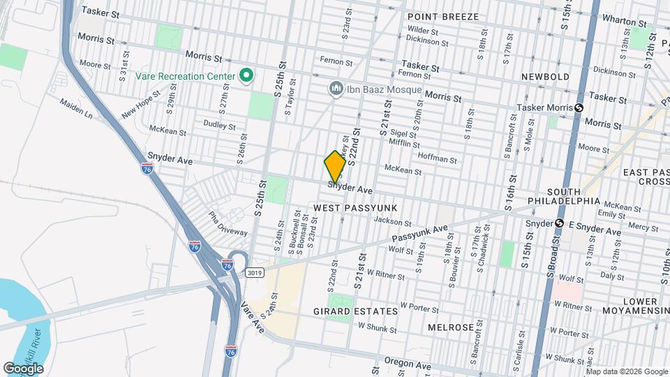 2220 Snyder Ave Map and Location Details