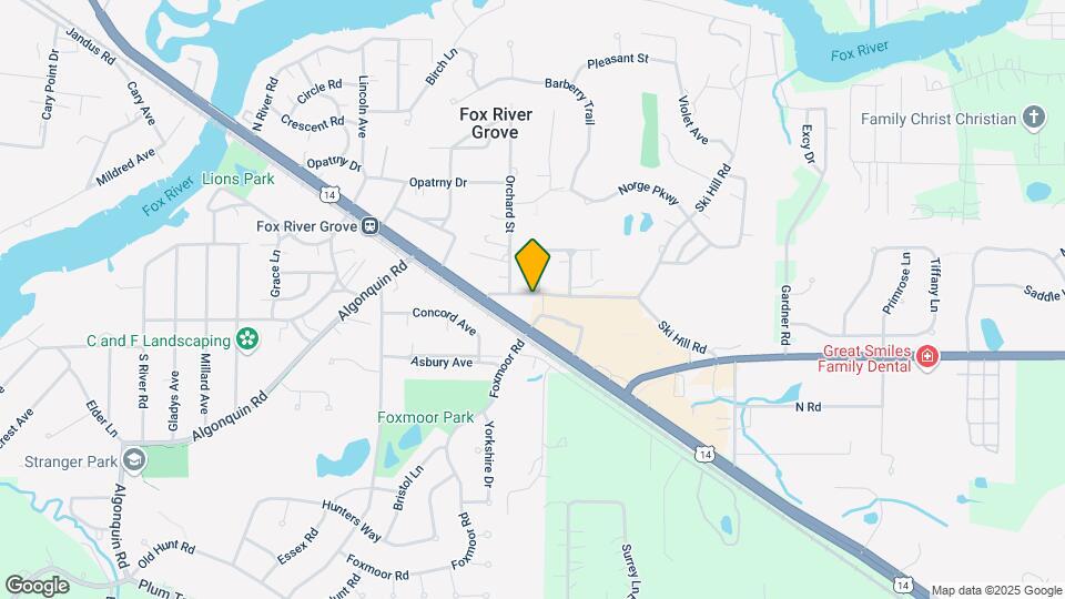 Fox River Grove Apartments Map and Location Details