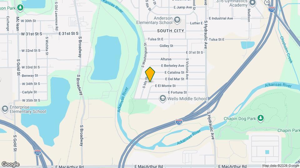 1202 E El Monte St Map and Location Details