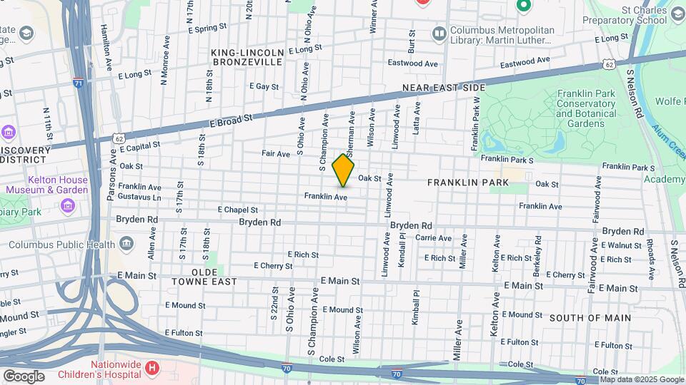1202 Franklin Ave Mapa y Detalles de la Ubicación