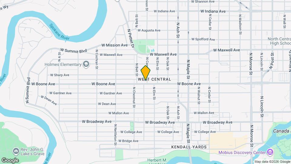 1211 N Cannon St Map and Location Details