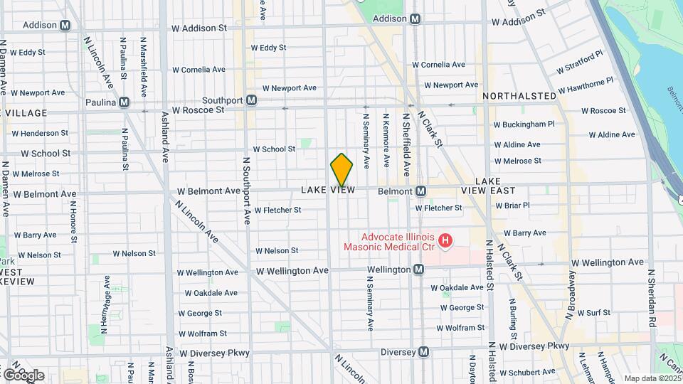 1137 W Belmont Ave Mapa y Detalles de la Ubicación