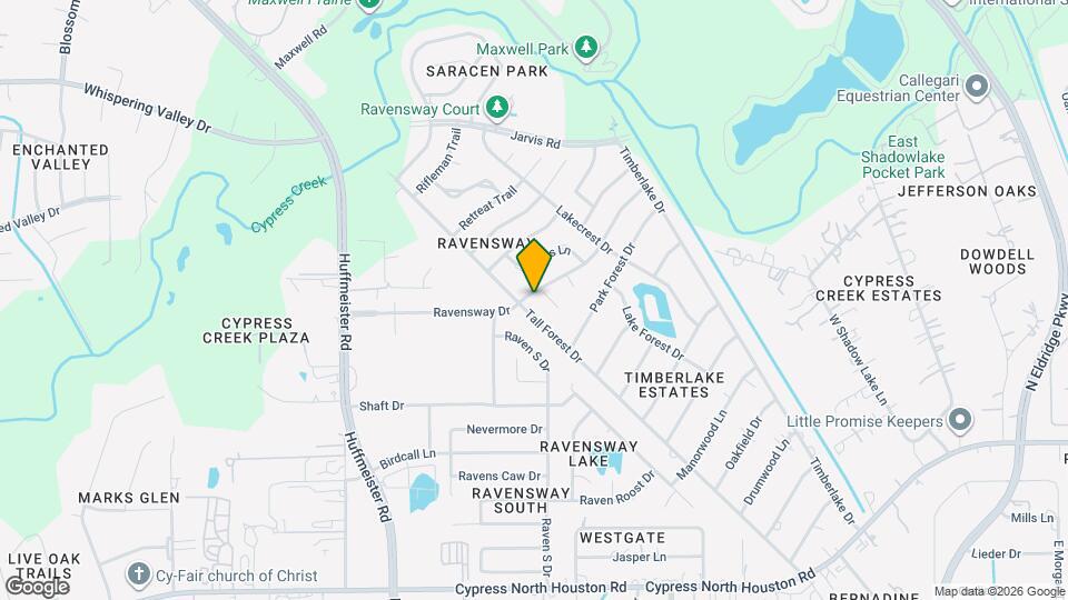 12723 Ravensway Dr Map and Location Details