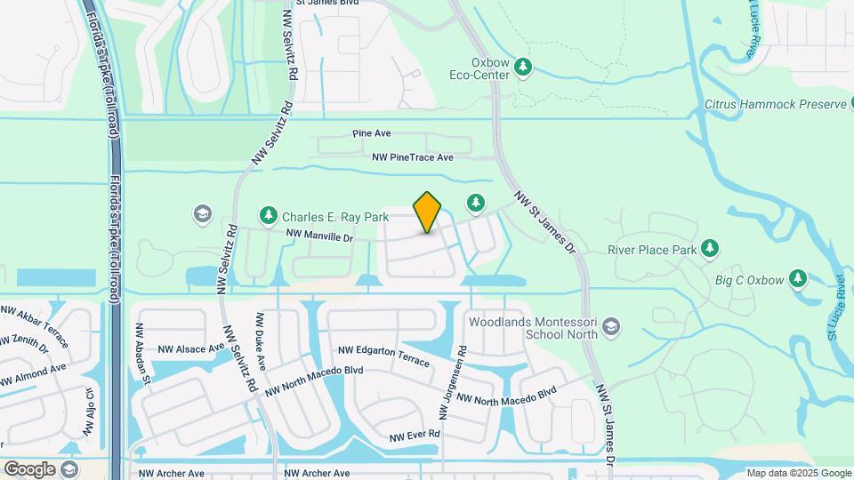 4921 NW Manville Dr Map and Location Details