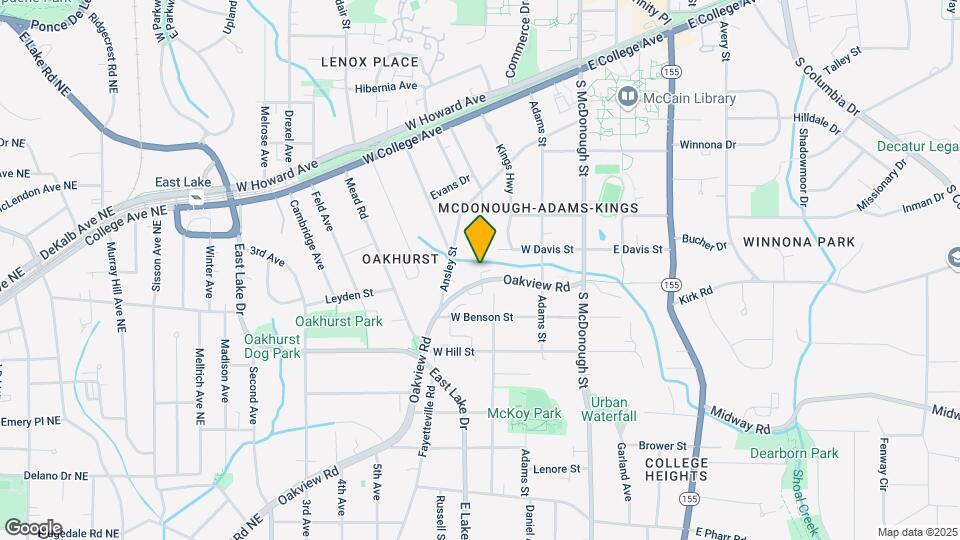 711 Oakview Rd Map and Location Details