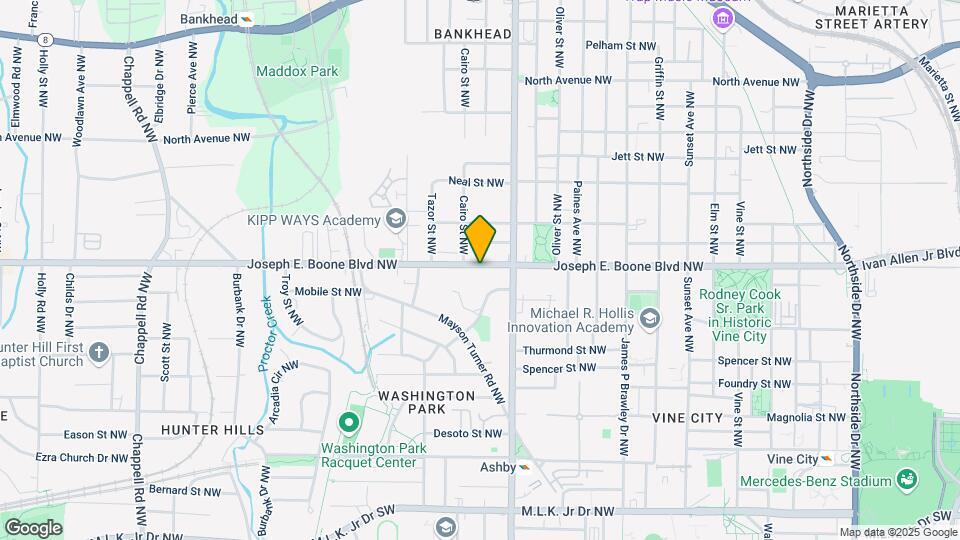 958 Joseph E. Boone Blvd NW Map and Location Details