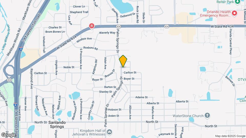 401 Palm Springs Dr Map and Location Details