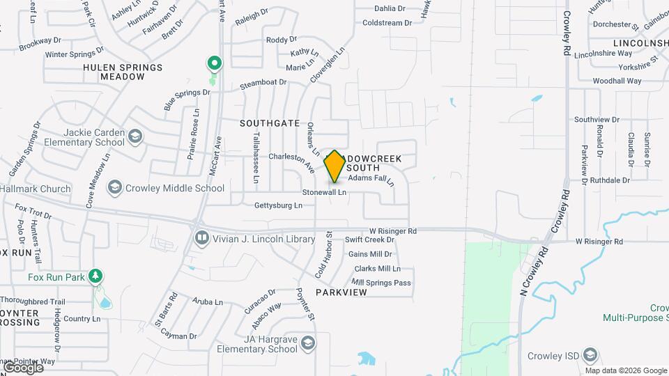 2820 Stonewall Ln Map and Location Details