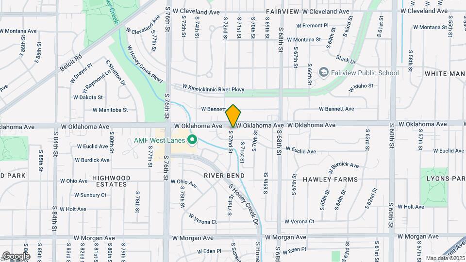 7127-7135 W Oklahoma Ave Mapa y Detalles de la Ubicación