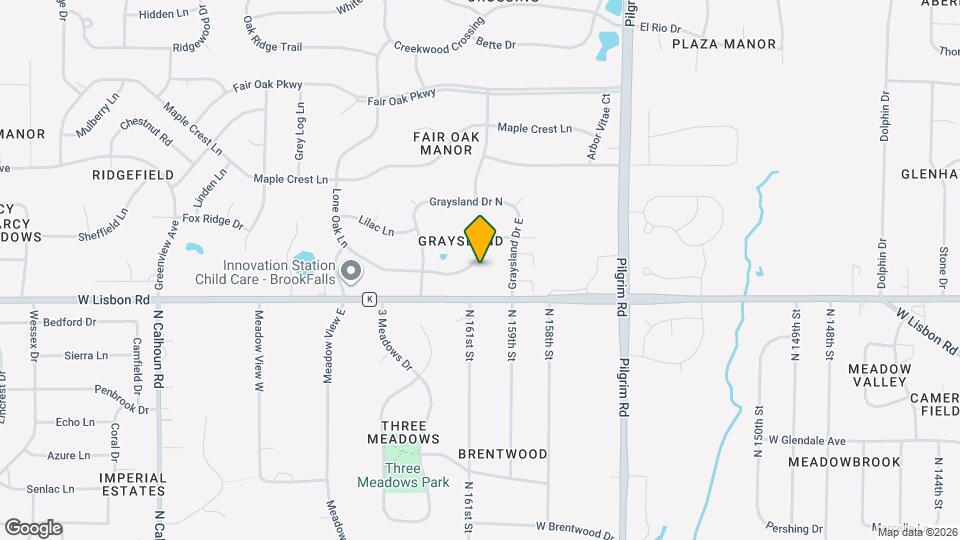 N48W16101 Lone Oak Ln Map and Location Details