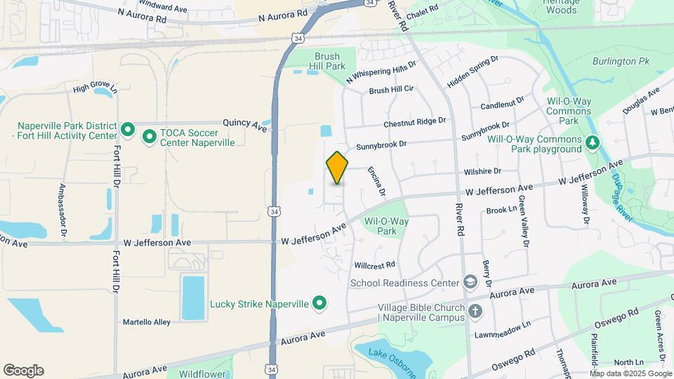 121 S Whispering Hills Dr Map and Location Details