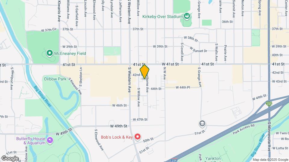 3505 S Hawthorne Ave Map and Location Details