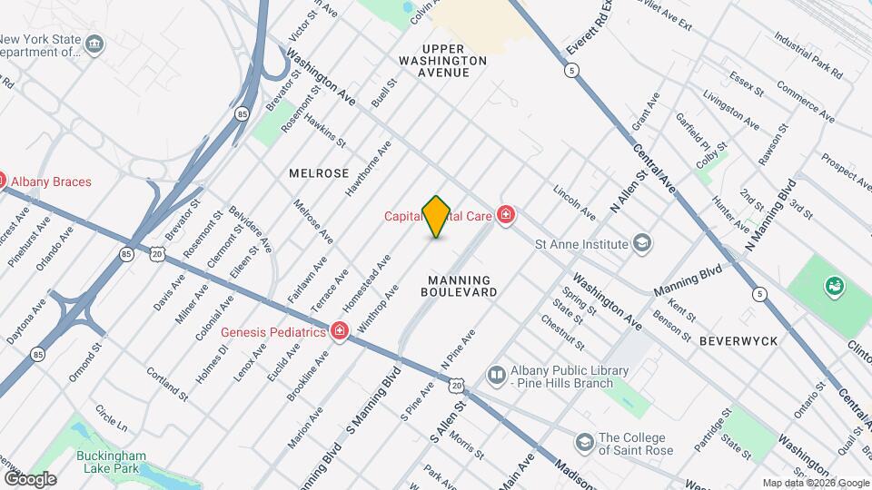 121 Winthrop Ave, Unit 1 Map and Location Details