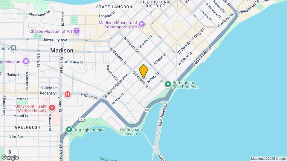 115 S Bassett St, Unit 101 Map and Location Details