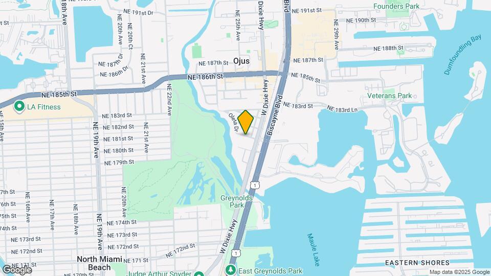 2540 NE 181st St-Unit -1 Map and Location Details