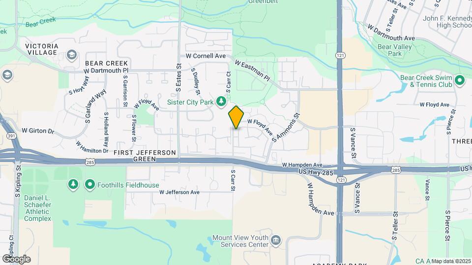 3435 S Ammons St Map and Location Details