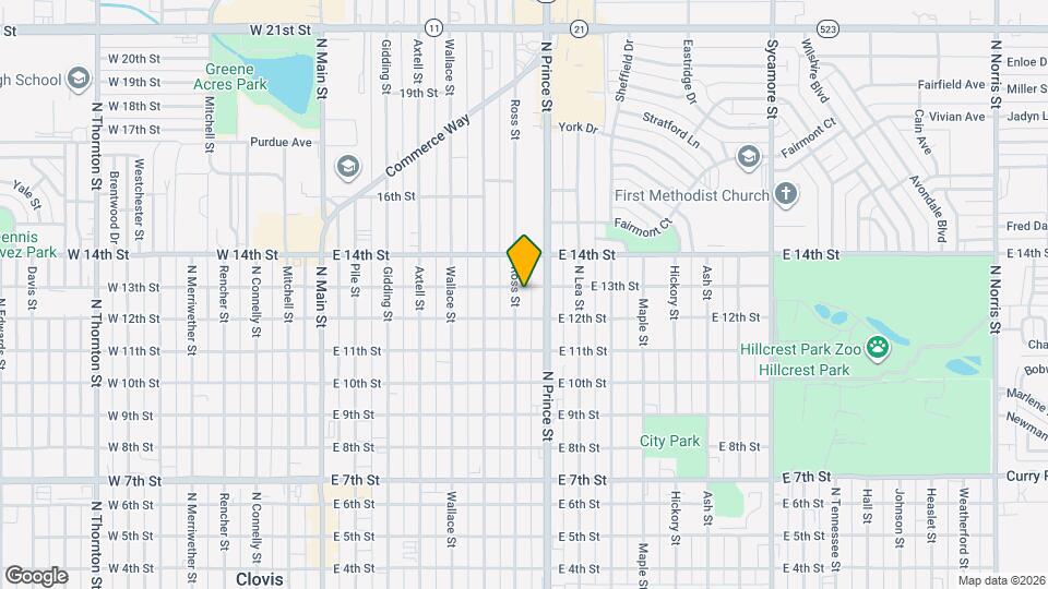 1217 Ross St Map and Location Details