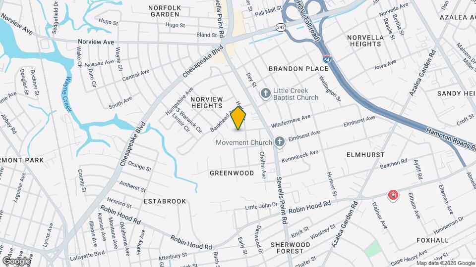 4629 Windermere Ave Map and Location Details