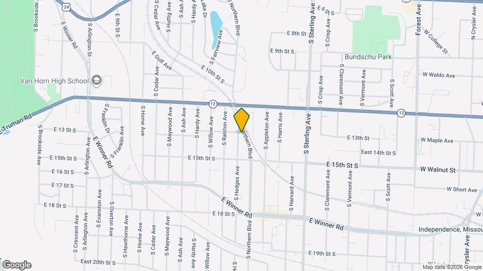 1401 S Hedges Ave Map and Location Details