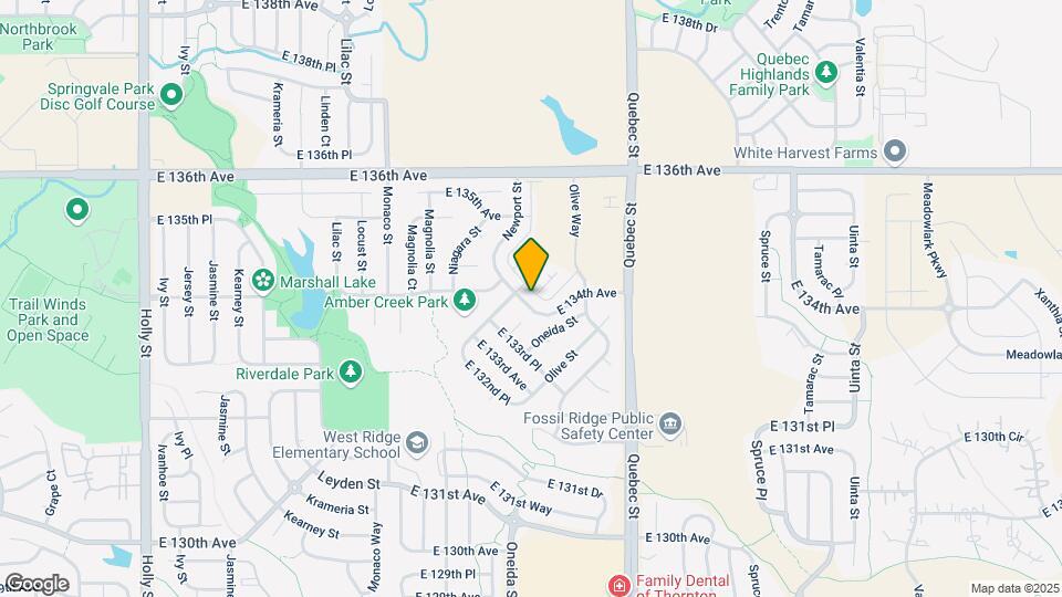 13441 Oneida Ln Map and Location Details