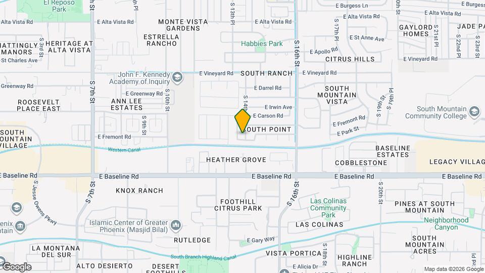 7306 S 14th St Map and Location Details
