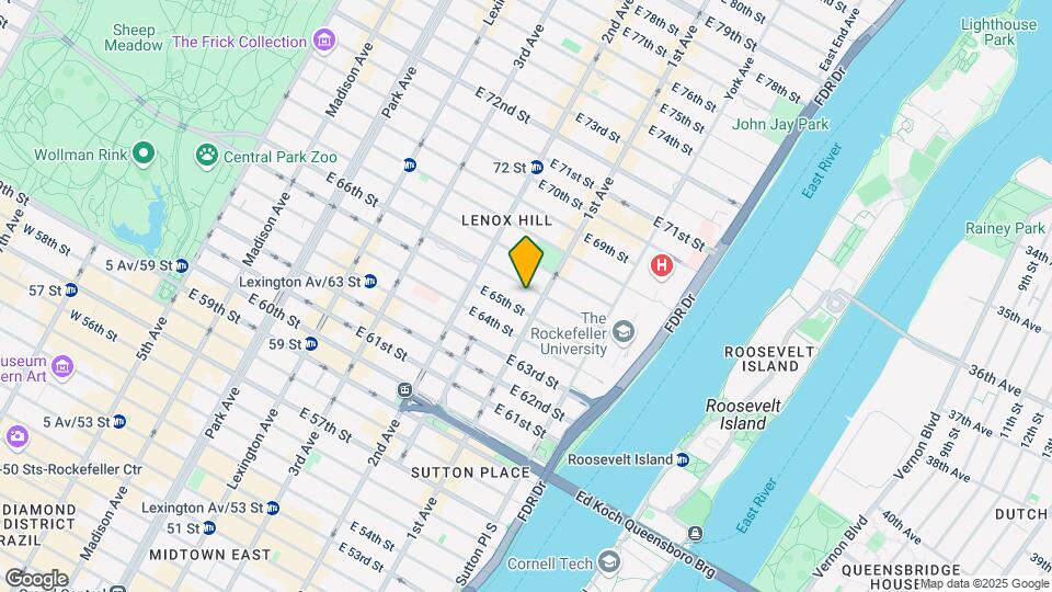 348 E 66th St Map and Location Details