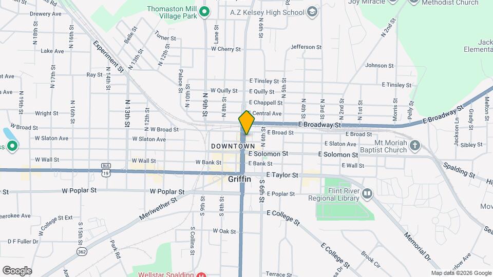 128 N Hill St Map and Location Details