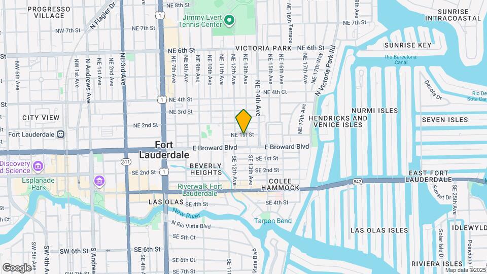 1216 NE 1st St Map and Location Details