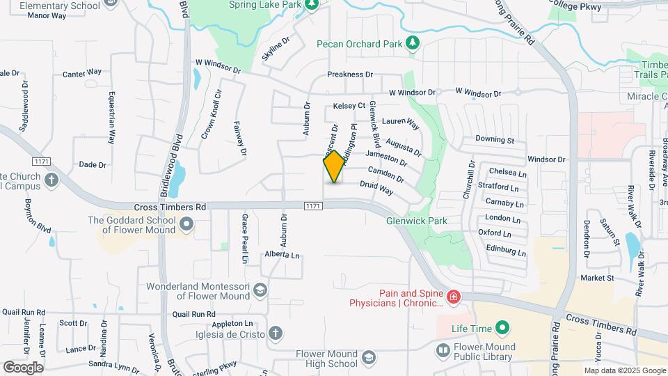 3509 Druid Way Map and Location Details