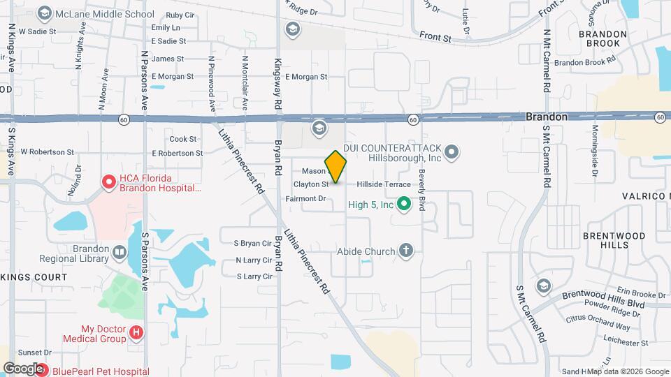 725 Clayton St, Unit B Map and Location Details