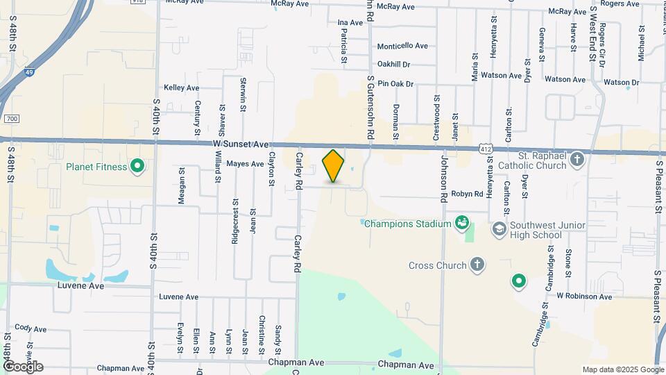 957 Jameson St Map and Location Details