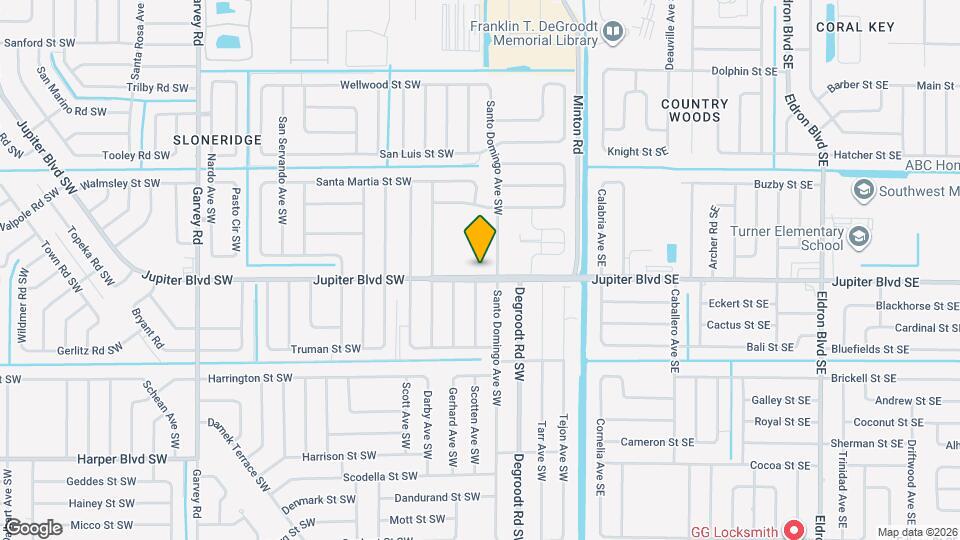 2647 Jupiter Blvd SW Mapa y Detalles de la Ubicación