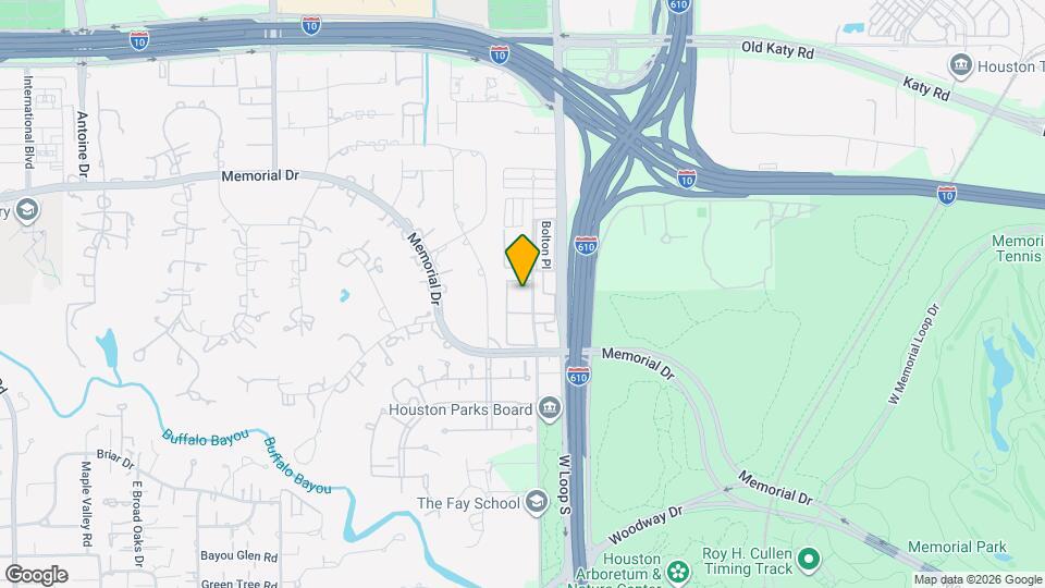 361 N Post Oak Ln, Unit 341 Map and Location Details
