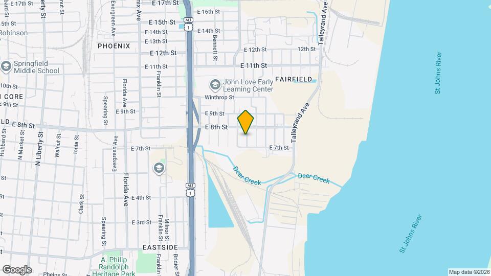 1726 Buckman St Mapa y Detalles de la Ubicación