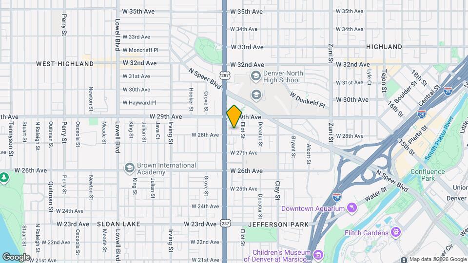 2927 W 28th Ave Map and Location Details