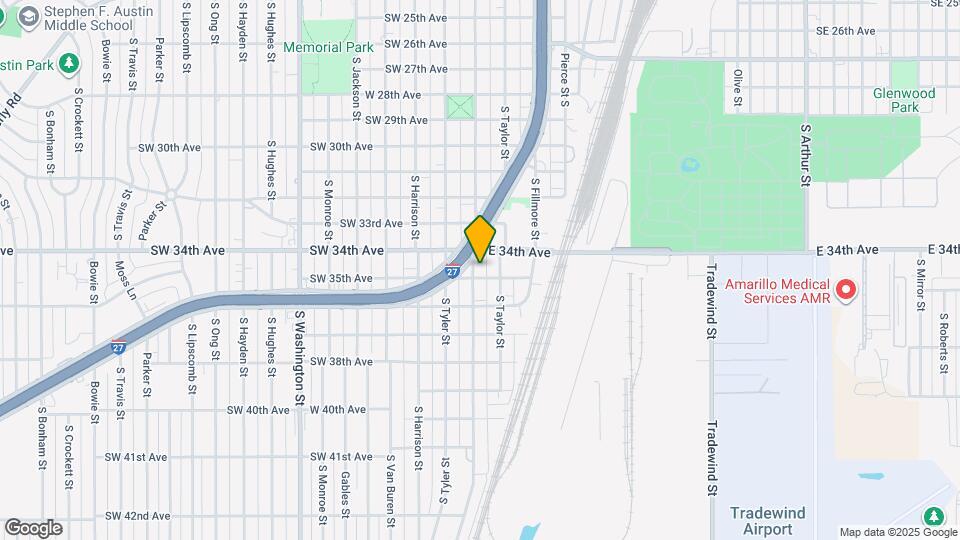 3409 S Polk St Map and Location Details