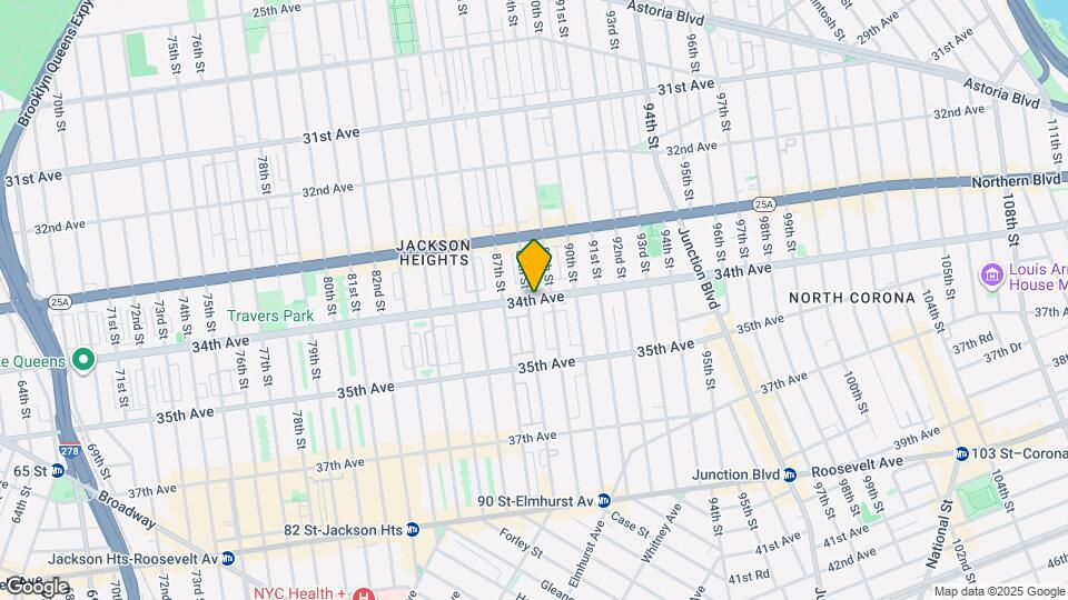 88-10 34th Ave Map and Location Details