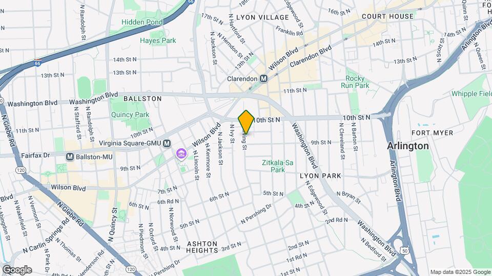 909 N Irving St Mapa y Detalles de la Ubicación