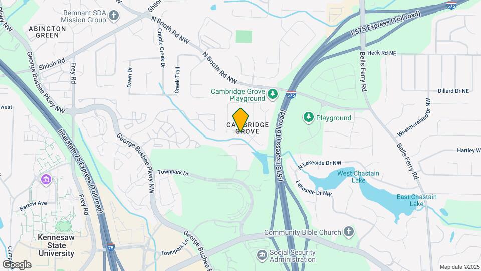 349 Ethridge Dr NW Map and Location Details