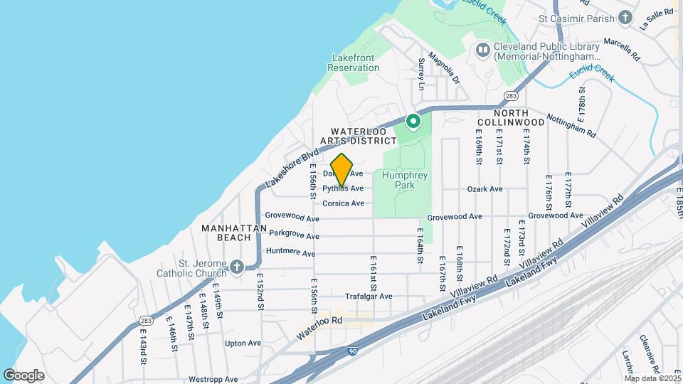 15808 Pythias Ave Map and Location Details