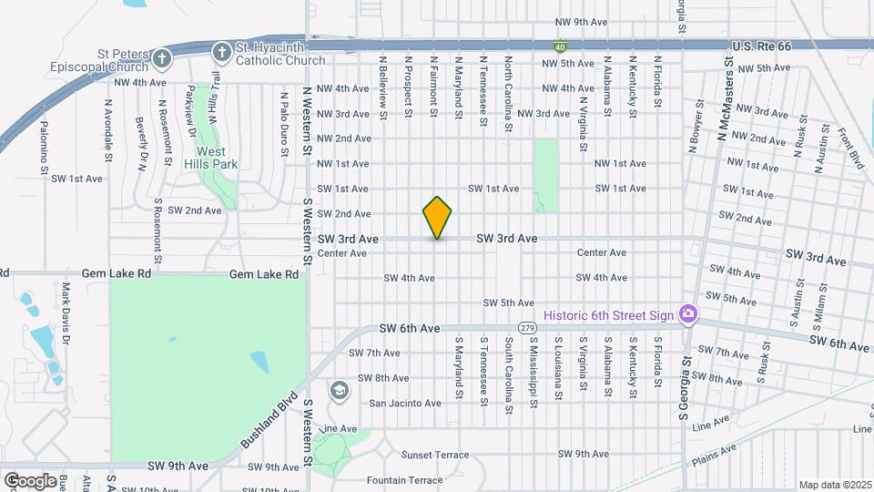 303 S Fairmont St Map and Location Details