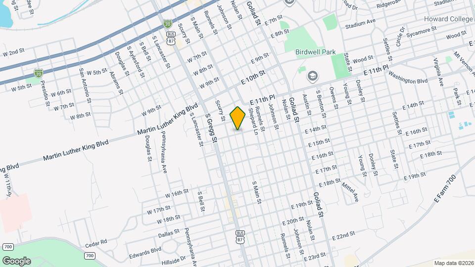 102 W 13th St Map and Location Details