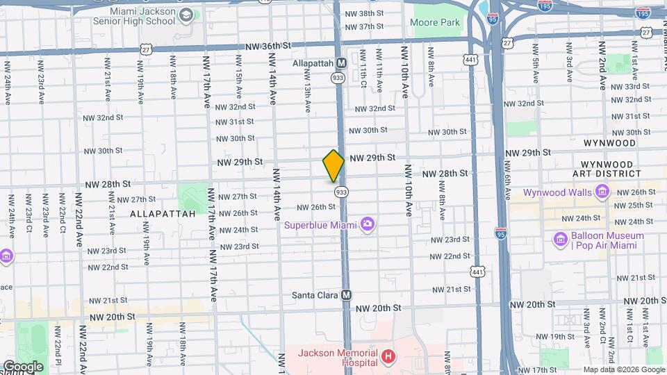 1227 NW 27th St Map and Location Details