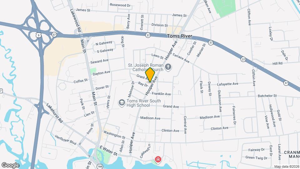 416 Hooper Ave Map and Location Details