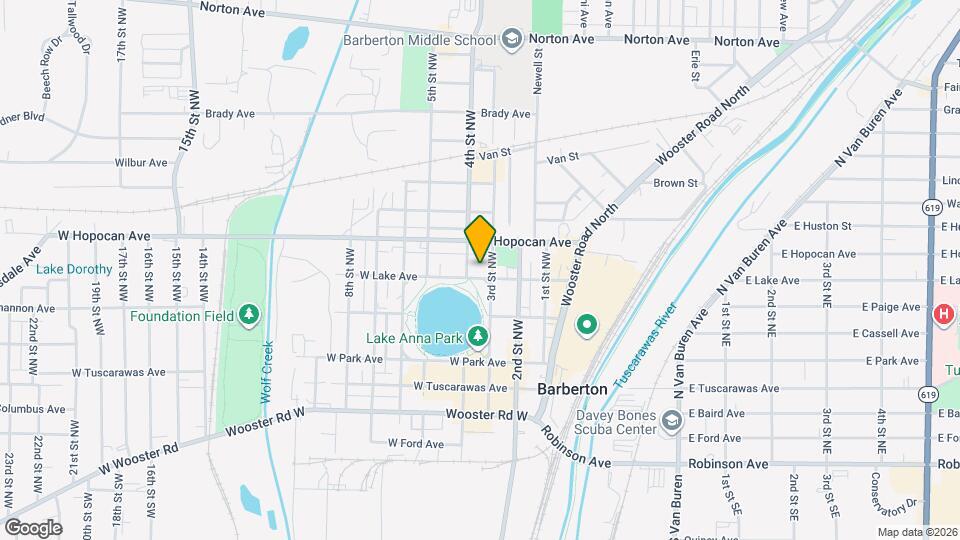 531 W Lake Ave Map and Location Details